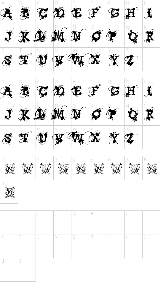 character map