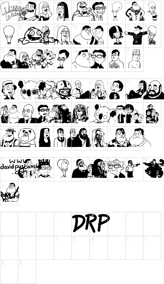 character map
