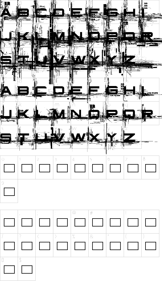 character map