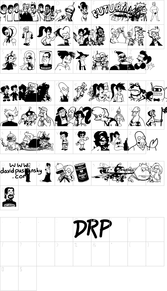 character map