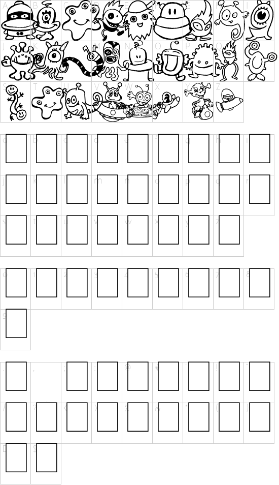 character map