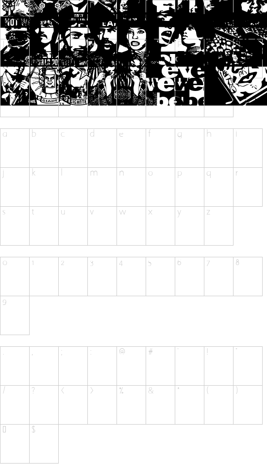 character map