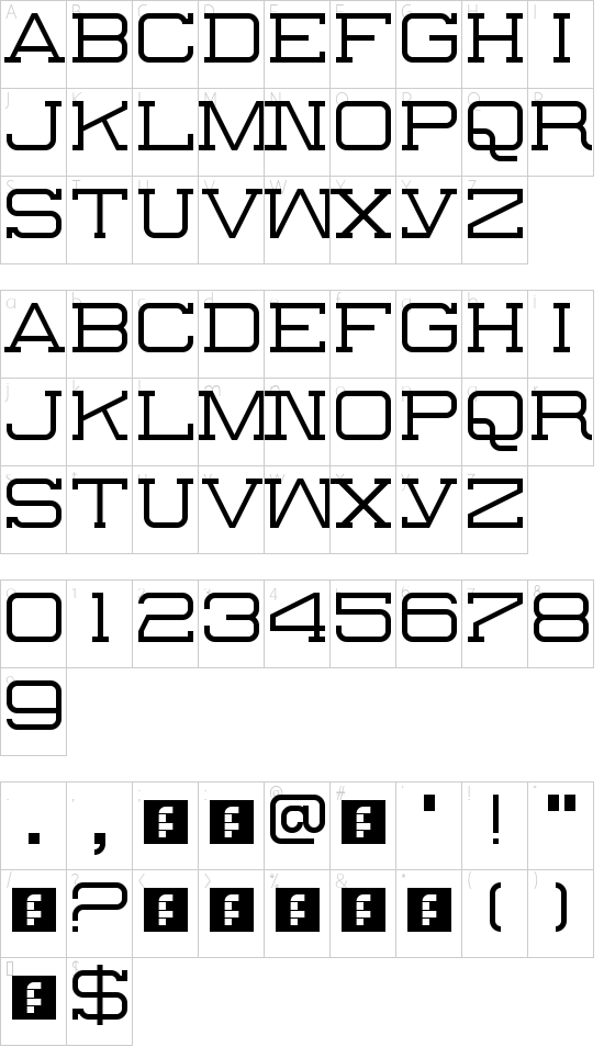 character map