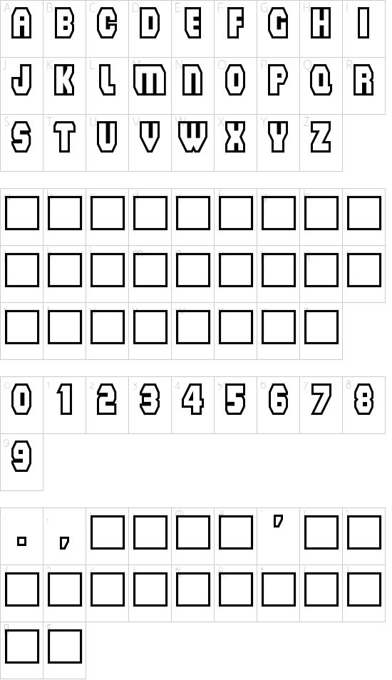 character map