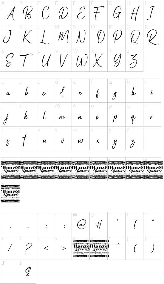 character map