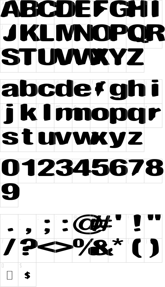 character map
