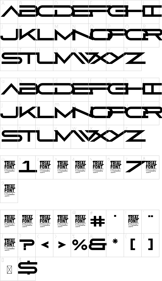 character map