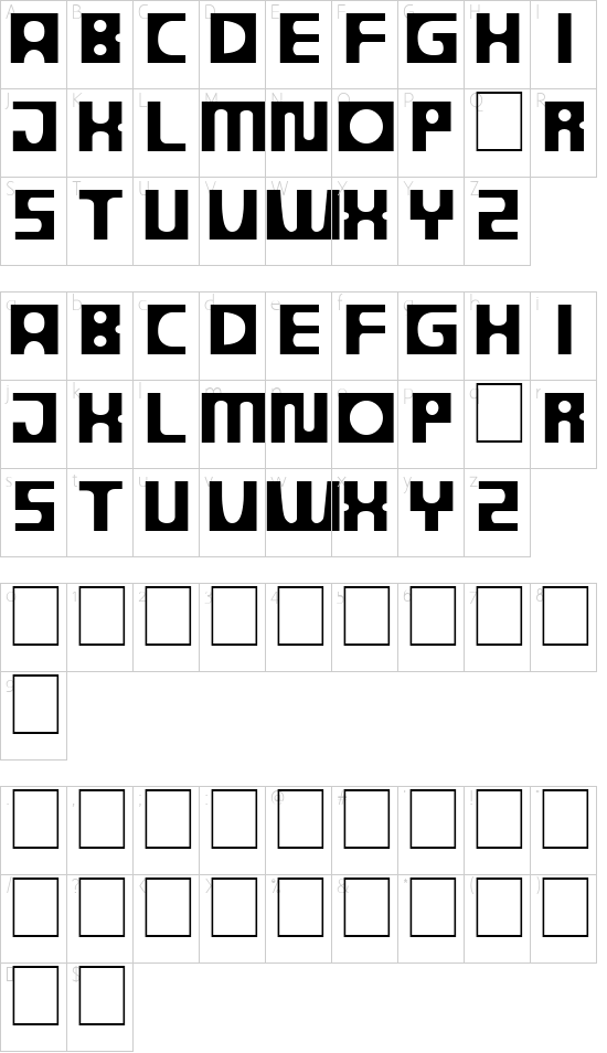 character map