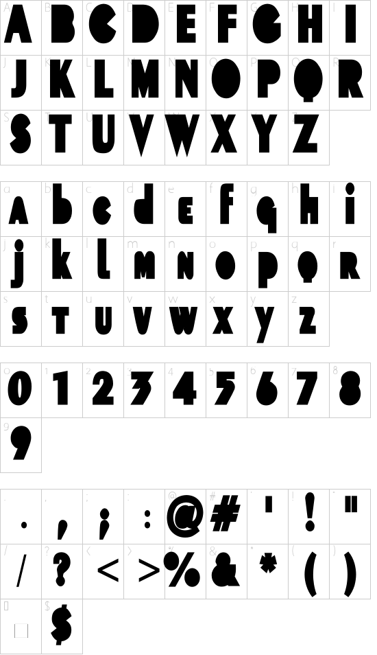 character map