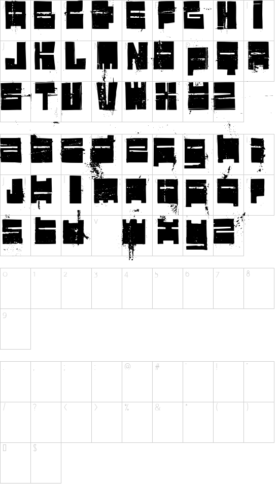 character map