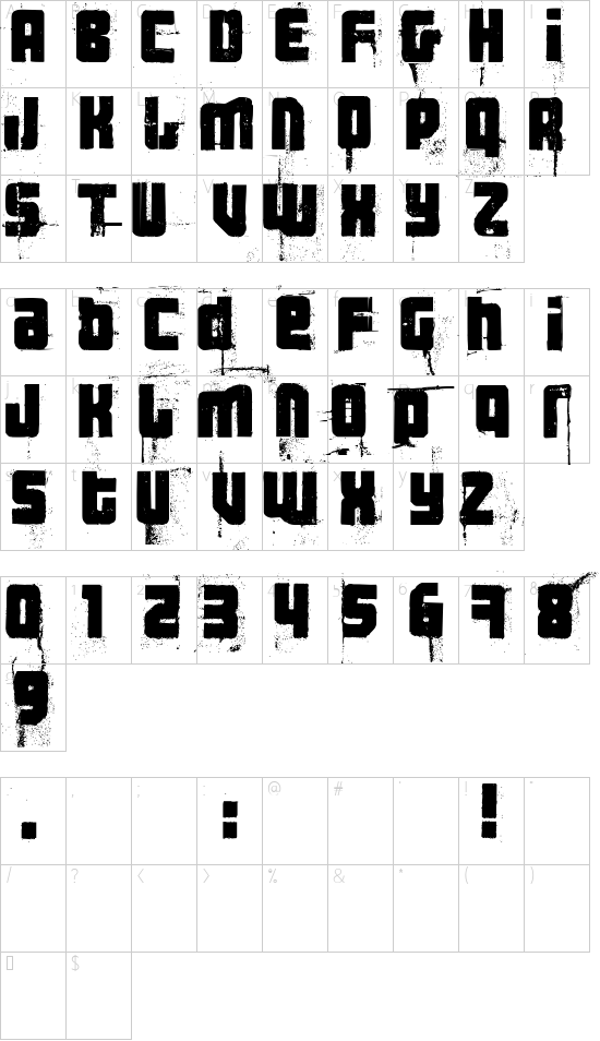 character map